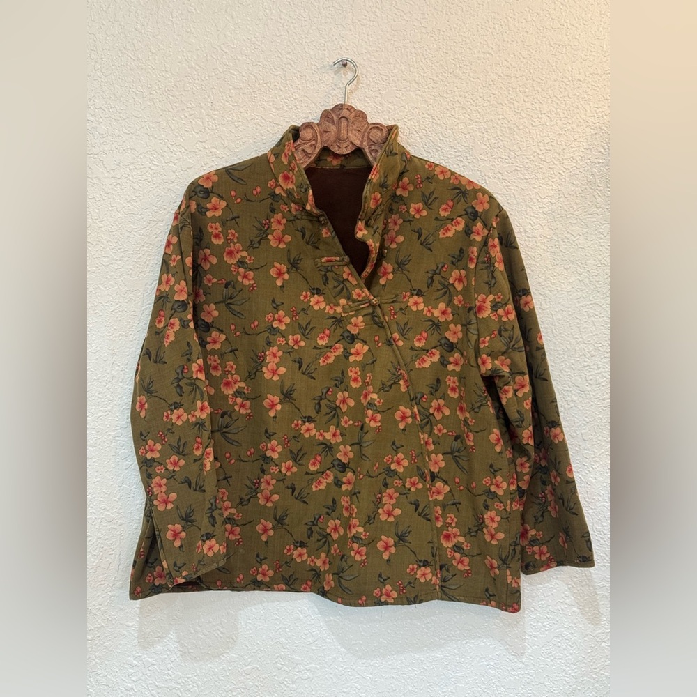Floral Green Women's Jacket